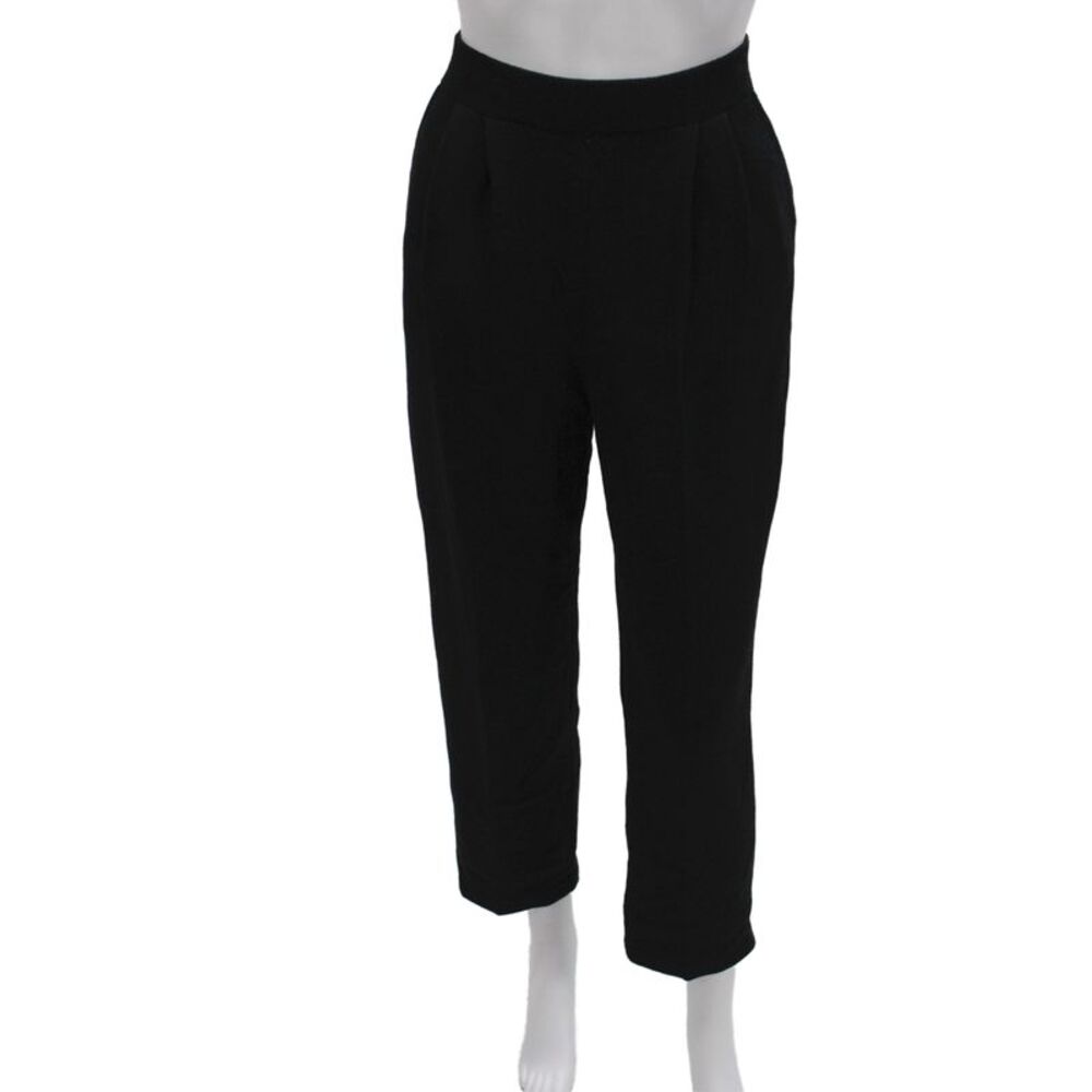 St. John Basics Women Black Solid Pants Inseam 25 Size 2